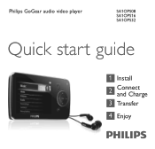 Philips SA1OPS08K Quick start guide