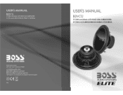 Boss Audio BDVC12 User Manual