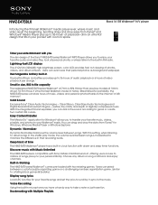 Sony NWZ-E475BLK Marketing Specifications (Black)