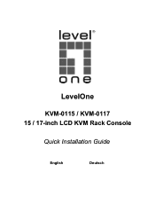 LevelOne KVM-0117US | KVM-0117DE | KVM-0117FR Quick Install Guide