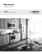 Bosch HMV3053U Installation Instructions