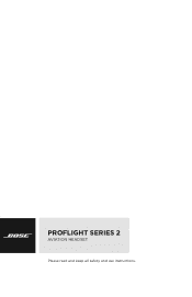 Bose ProFlight Series 2 Aviation English Quick Start Guide