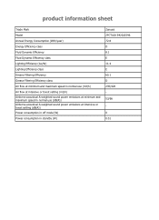 Zanussi ZFCT16X Product information sheet