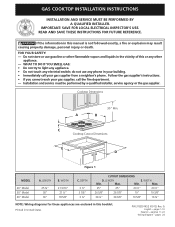 Frigidaire FGC26C3AW Installation Instructions (All Languages)