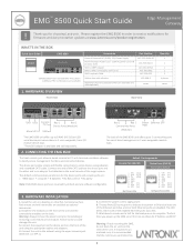 Lantronix EMG 8500 EMG Quick Start Guide