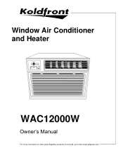 EdgeStar WAC12000W Owner's Manual