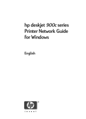 HP 940c HP DeskJet 900C Series  Printer - (English) Network Guide