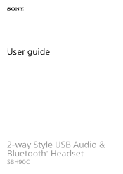 Sony SBH90C Help Guide