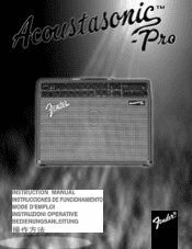 Fender Acoustasonic Pro Owners Manual