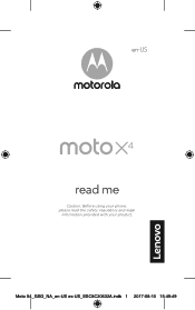 Motorola Moto X4 Getting Started Guide