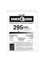Haier DWL3025DBWW Energy Guide Label