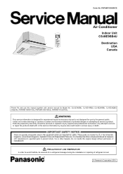 Panasonic CS-ME9SB4U service manual