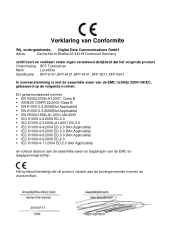 LevelOne XFP-5901 EU Declaration of Conformity