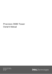 Dell Precision 3680 Tower Owners Manual