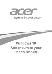 Acer Aspire Switch SW3-013P User Manual W10