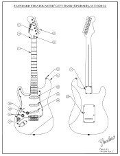 Fender Standard Stratocaster Left-Hand Standard Stratocaster Left-Hand Service Diagrams