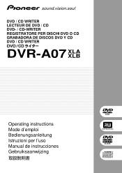 Pioneer DVR-A07XLA Operating Instructions