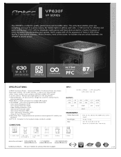 Antec VP630F Manual