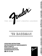 Fender 59 Bassman Owners Manual