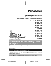 Panasonic KX-TG784 Operating Instructions US