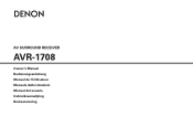 Denon AVR-1708 Owners Manual - Spanish