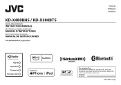 JVC KD-X480BHS Instruction Manual America