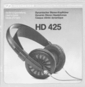Sennheiser HD 425 Instructions for Use