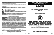 Lasko 3637 User Manual