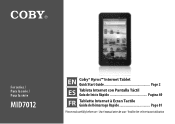 Coby MID7022 User Manual