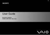 Sony VGN-CR120E User Guide