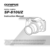 Olympus SP-810UZ SP-810UZ Instruction Manual (English)