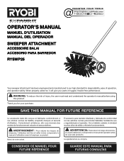 Ryobi RYSWP25 Operation Manual