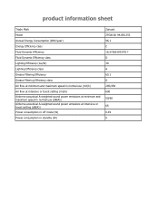 Zanussi ZFG816X Product information sheet