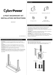CyberPower 2POSTKIT User Manual