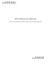 Lantronix SCS100/200/400 SCS Reference Manual