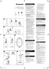 Panasonic ER-CTB1 Operating Instructions