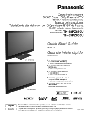 Panasonic TH-65PZ850U 65' Plasma Tv - Spanish