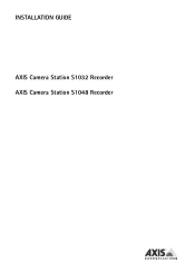 Axis Communications S1048 S1032/S1048 Installation Guide