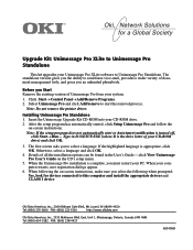 Oki OKIOFFICE87 Upgrade from Unimessage Pro XLite to Standalone: Installation