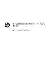HP Color LaserJet Managed MFP E67560 Warranty and Legal Guide