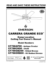 Emerson CF788 Owner Manual