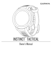 Garmin Instinct - Tactical Edition Owners Manual