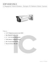 IC Realtime ICIP-B3812SL5 Product Datasheet