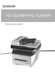 Kyocera FS-1124MFP 120v User Guide 2