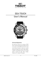 Tissot SEA-TOUCH Manual
