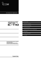Icom IC-T10 Advanced Manual