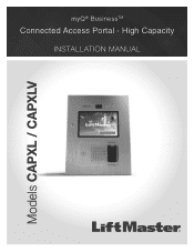 LiftMaster CAPXLV Installation Manual - English French Spanish