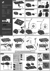 Sennheiser SL DW TS 153 Set Quick Guide SL Tablestand 133-S DW SL Tablestand 153-S DW SL Boundary DW CHG 2W