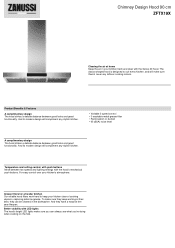 Zanussi ZFTX19X Specification Sheet