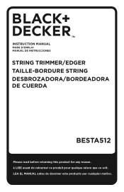 Black & Decker BESTA512CM Instruction Manual